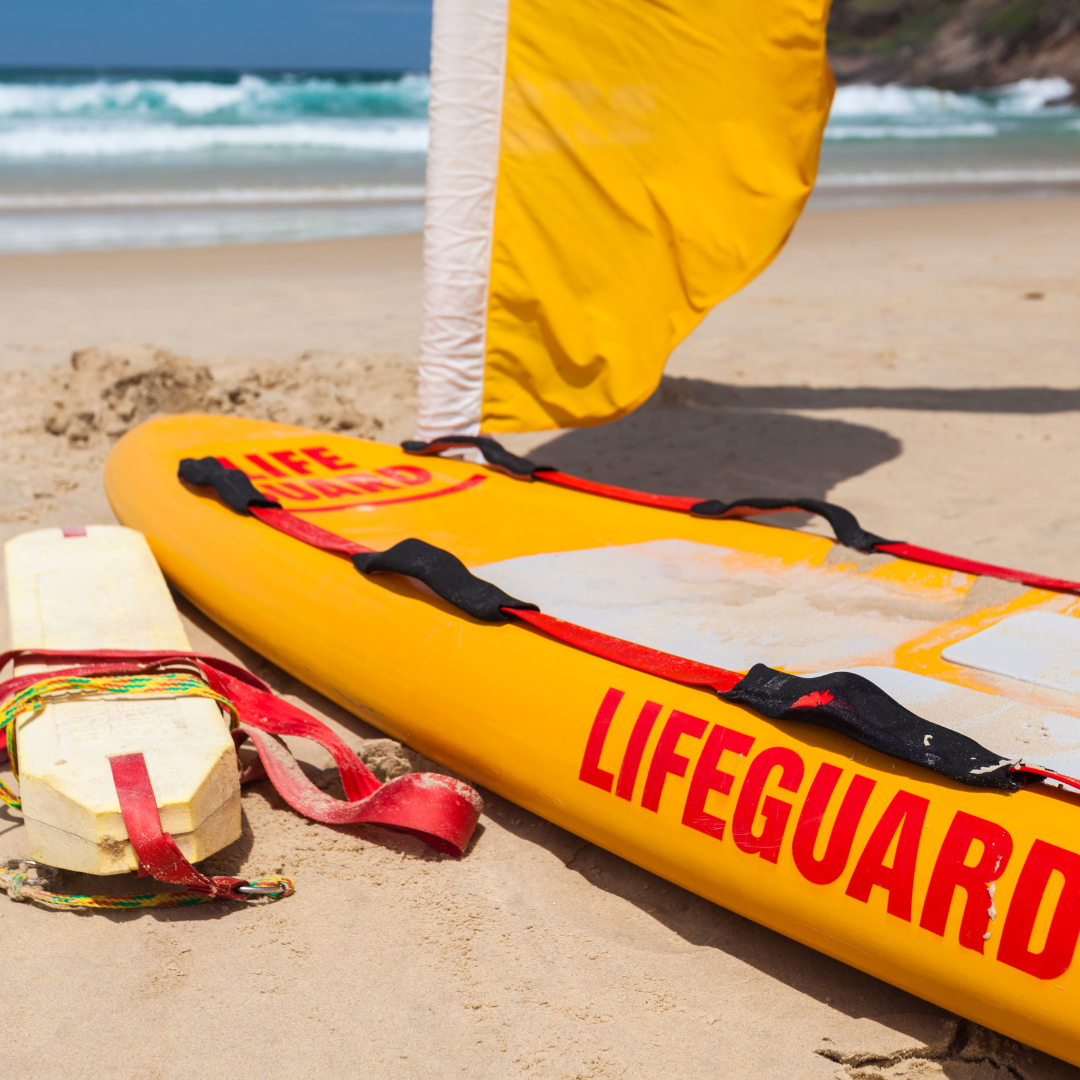 Lifeguard Services – lifeguard rescue equipment on beach