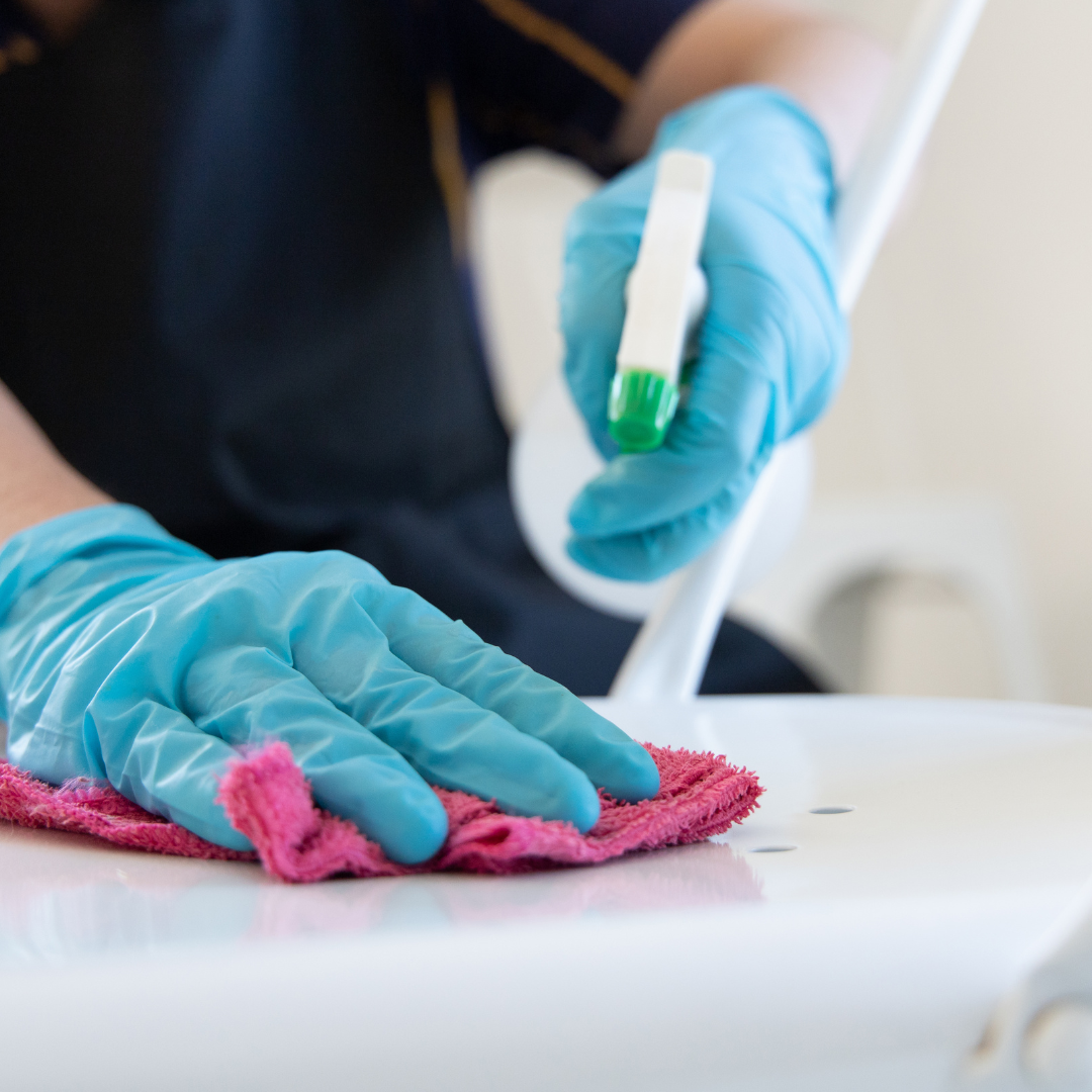 Stewarding Services – professional gloved hands cleaning